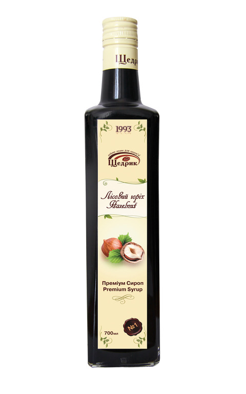 Shchedryk hazelnut syrup 700ml