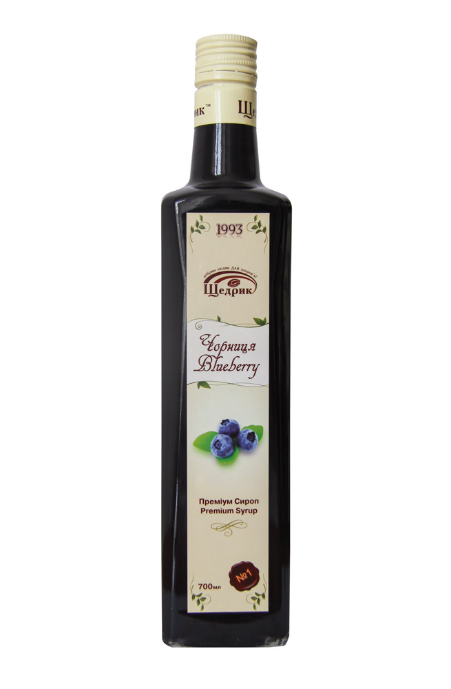 Щедрик сироп черника 700 мл