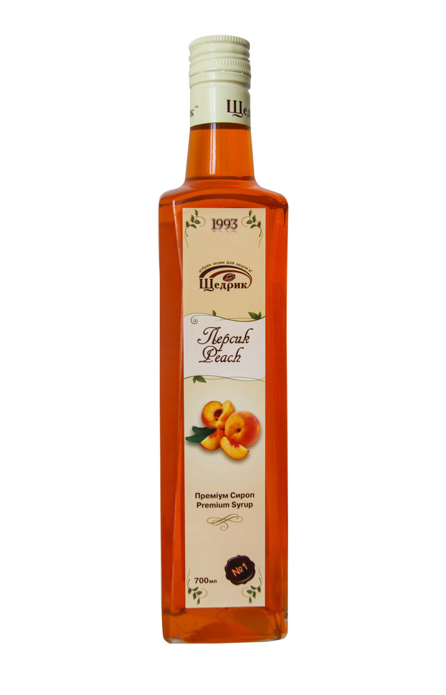 Щедрик сироп персик 700 мл