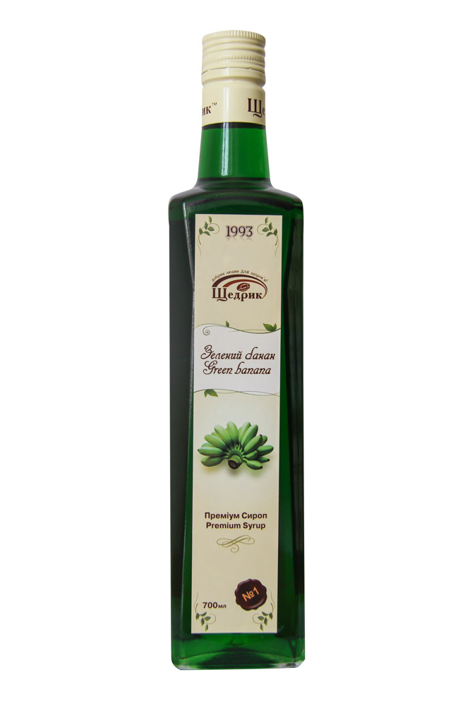 Щедрик сироп зеленый банан 700 мл